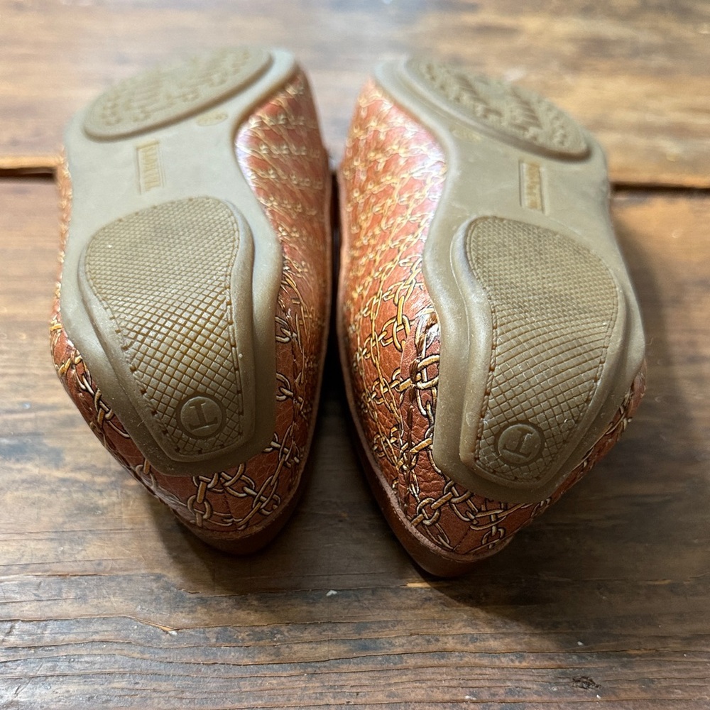 Talbots Brown Textured Loafers with Tassels - Picture 4 of 5